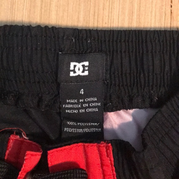 Boys red and black DCshoes swimming trunks - Picture 5 of 5